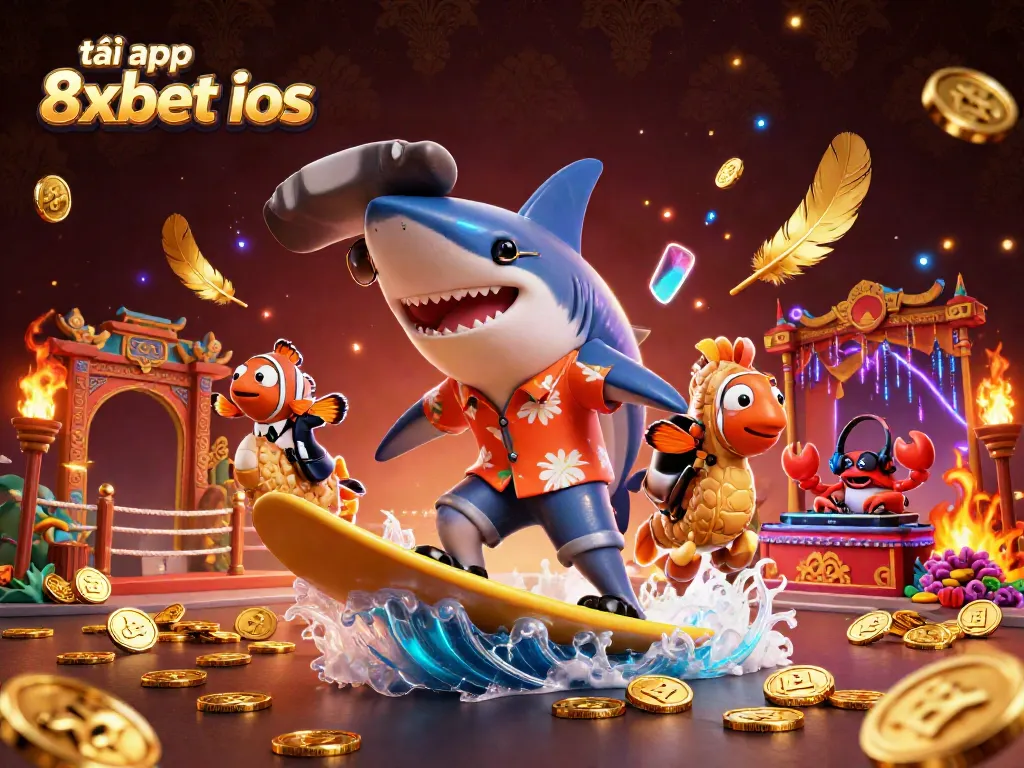 Experience the excitement of tải app 8xbet ios in a dynamic 3D oceanic casino scene.