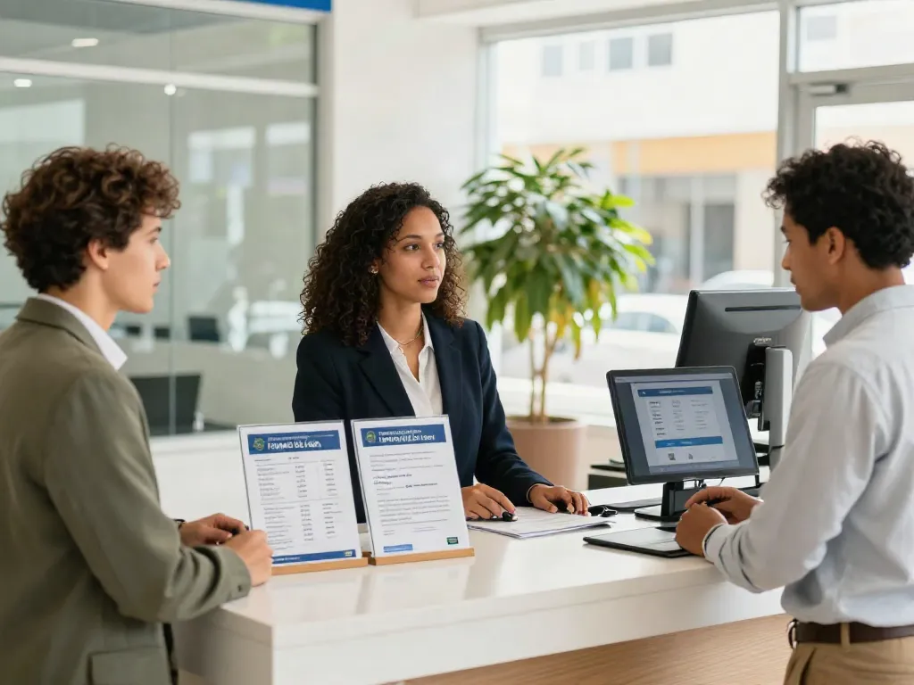 Payday Loans Co services available at modern financial center with friendly advisors