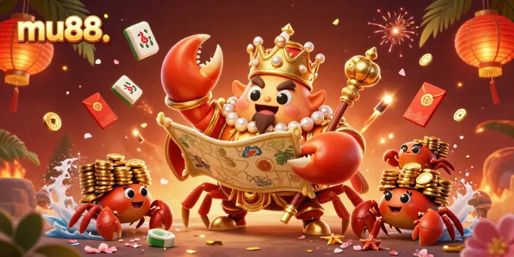 Experience thrilling casino action with mu88’s golden crab emperor leading the treasure hunt.