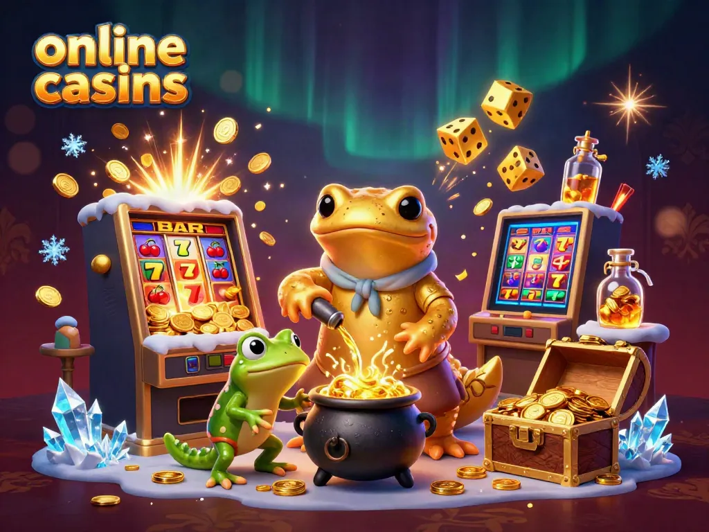 Experience exhilarating online casinos with a golden salamander alchemist and dynamic gaming elements.