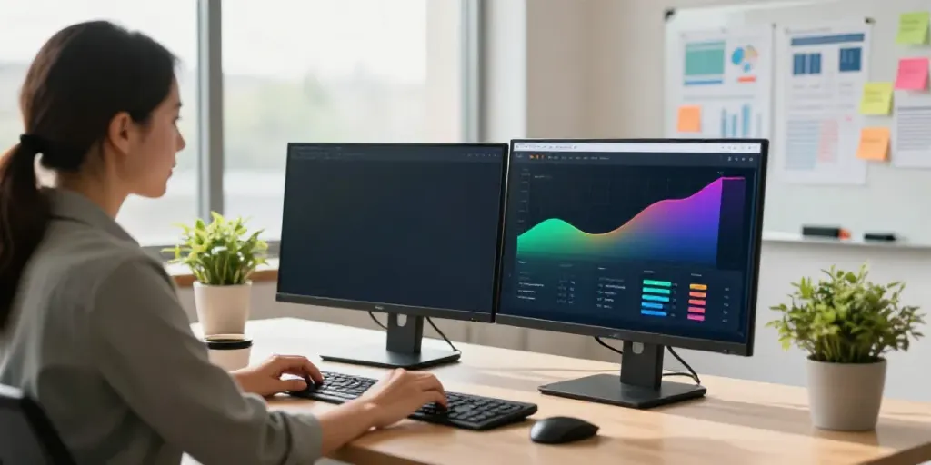 Best Websites to Buy Organic Web Traffic showcased in a professional marketing workspace with data analysis.