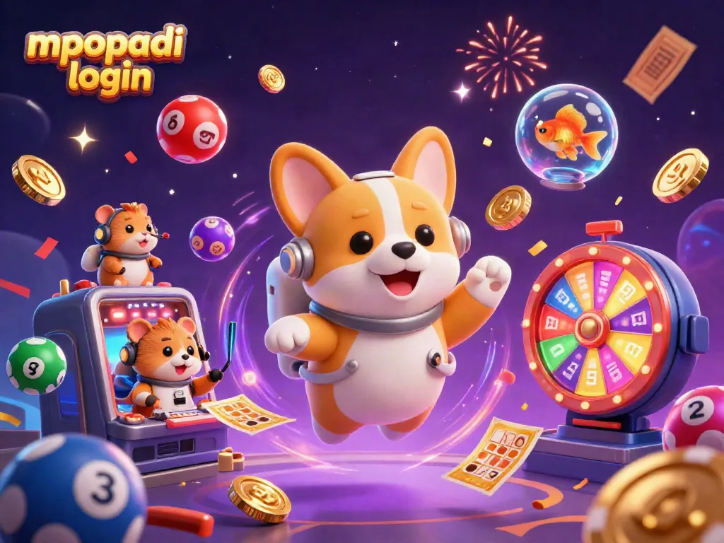 Enjoy the thrilling mpopadi login experience inside a colorful space casino scene.