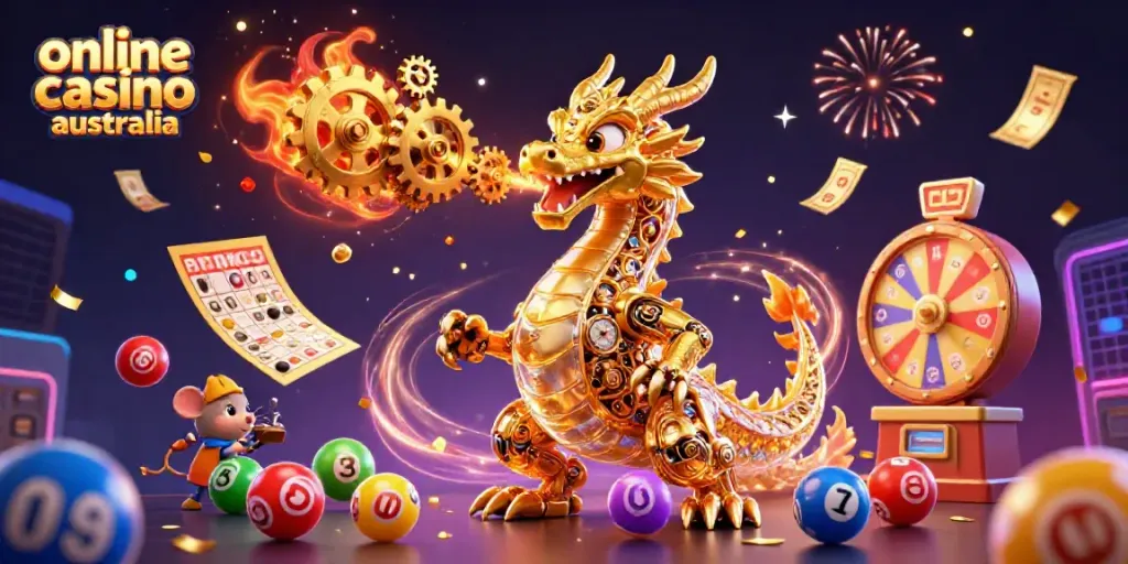 Experience the excitement of online casino Australia with vibrant visuals and dynamic game elements.