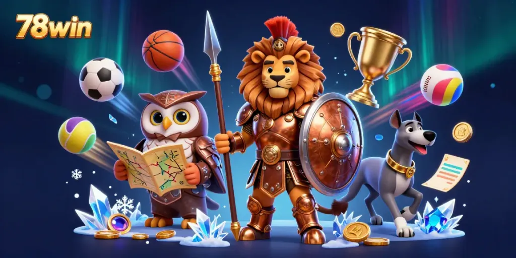 Experience thrilling wins at 78win with dynamic sports betting, vibrant characters, and immersive excitement.